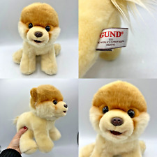 GUND BOO The World's Cutest Dog Soft Plush Puppy Toy 30cm / 12" cream Ex. Cond.