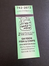Vintage Matchbook “Gaydon