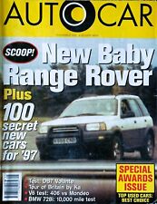 AUTOCAR MAGAZINE 06-NOV-96 - Peugeot 406 V6, Aston DB7 Volante, Ford Mondeo V6