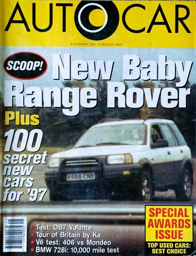 Autocar magazine nov - magazine, 06-nov-96