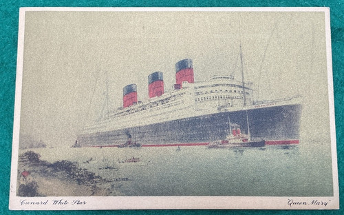 Postcard passenger ship - passenger,
