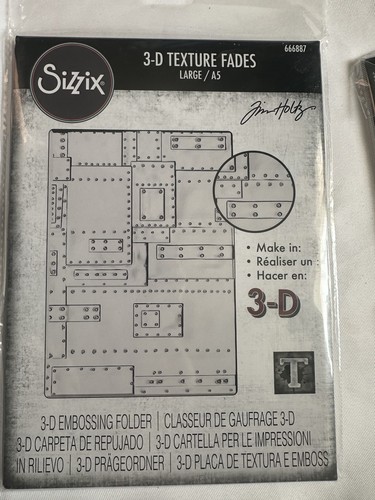 Sizzix tim holtz texture - a5, 3d