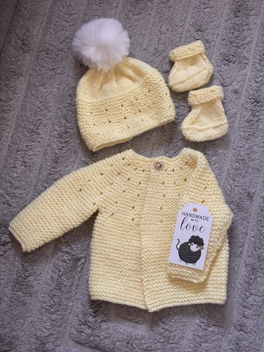 Hand knitted baby set - baby, newborn