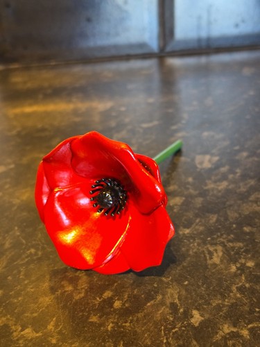 Handmade resin poppy for - handmade,
