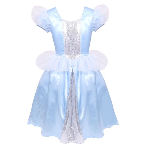 Girls blue princess costume - blue,