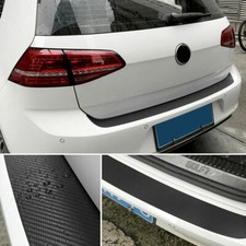 4D Carbon Fiber Car Rear Guard Bumper Cover Sticker Fits For Volkswagen MK7 GTI