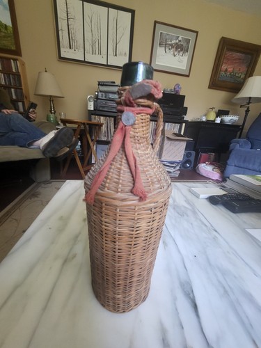 Antique wine bottle jug - wine,