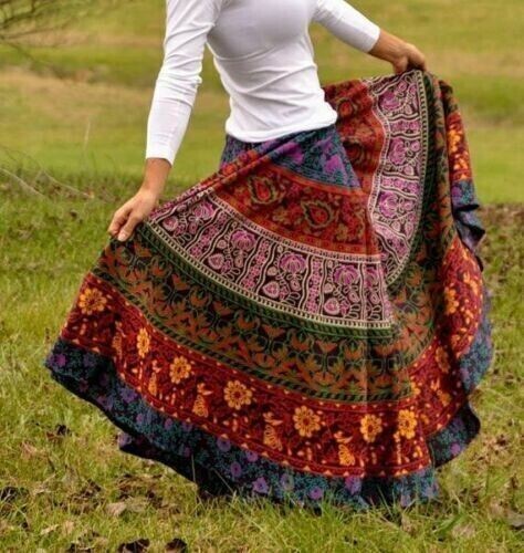 Indian cotton rapron floral - indian,