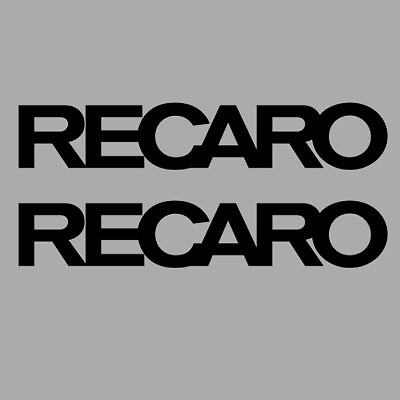 Recaro pair stickers - recaro, black