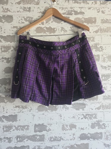 Tripp nyc purple plaid pleated - tripp,