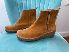 El Naturalista MYTH YGGDRASIL honey suede wedge ankle boots size 39/UK6