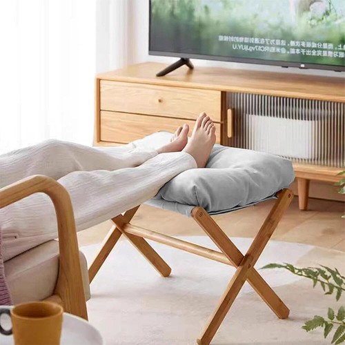 Folding footstool with soft - folding,