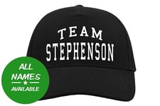Team Family Name Baseball Cap Hat Gift Surname Birthday Cool Personalised Custom