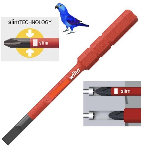 Wiha slotted 3mm slimbit - wiha,