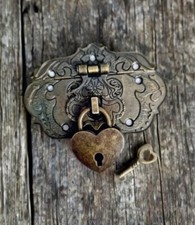 Vintage bronze door lock set