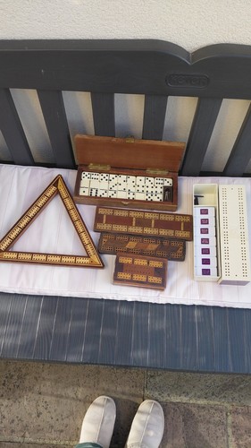 Vintage dominoes and cribbage - vintage,