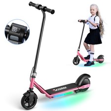 Kids Electric Scooter Age 6-14 150W Kick E-Scooter 3Speeds with LED Display Gift