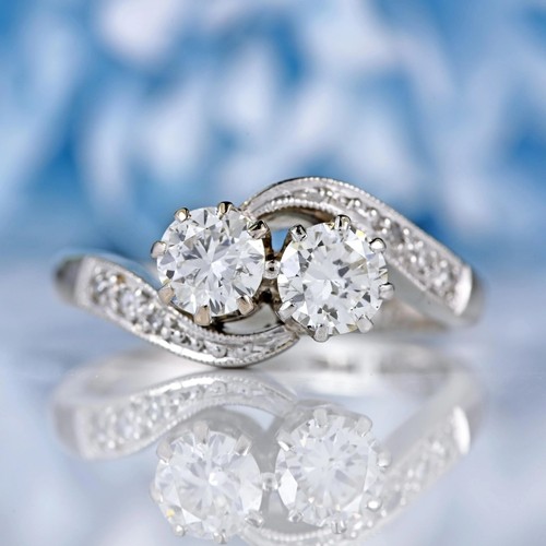 2ct round cut vvs1 - 2ct, two