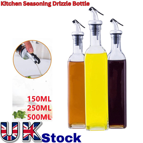 Glass olive oil pourer bottle - glass,