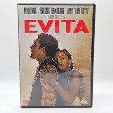 EVITA DVD MUSICAL ALAN PARKER FILM MOVIE MADONNA UK SELLER