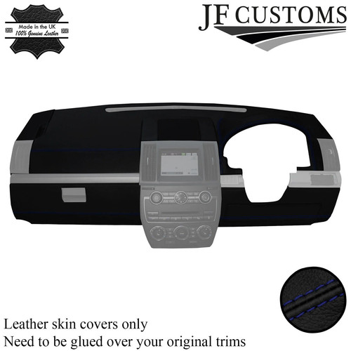 Blue stitch leather dash - stitch,