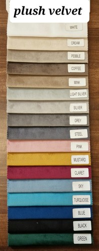 Plush velvet fabric - velvet, samples