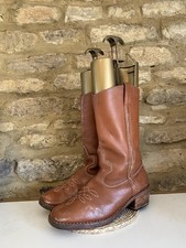 Vintage Mens Tan Brown Leather