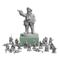 1/56 1/72 1/100 World War II German army 3D printed resin soldier F0W war chess