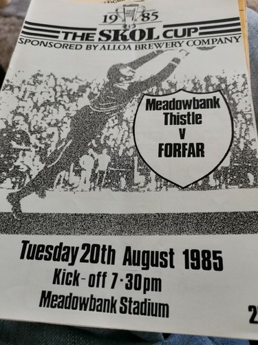 Meadowbank thistle forfar - meadowbank,