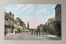 Vintage Postcard - High Street Looking East, Annan, Scotland - Posted 1913