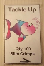 SLIM CRIMPS 10MM FOR MAKING WIRE TRACES SUITABLE FOR(15 - 28LB WIRE) PACK OF 100