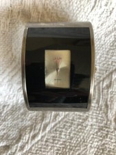 Anaii Pink AP237 Ambient Ladies Black And Silver Sprung Bangle Designer Watch 