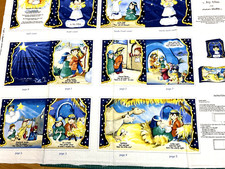 Baby Soft Book Cut & Sew Fabric Panel - LITTLE LIGHT Nativity J Allen - Sewing