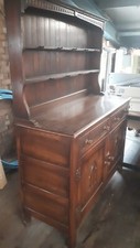 Vintage Large Hand Carved Oak