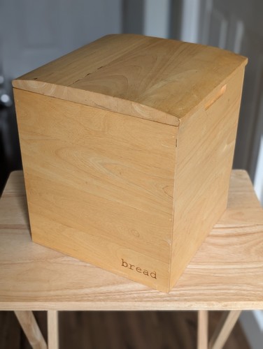 Pine bread bin vintage - pine,