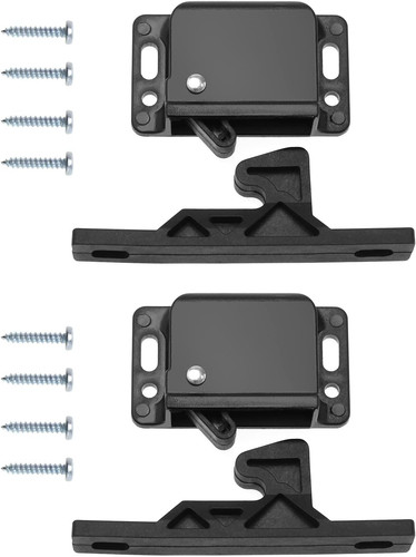Cabinet door latch - 2x, with