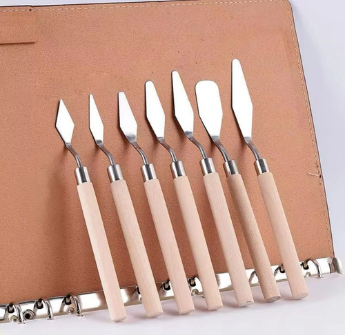 7pcs stainless steel spatula - stainless,