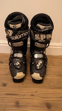 Salomon SPK Ski Boots Size 27/27.5 in Black with Carry Bag