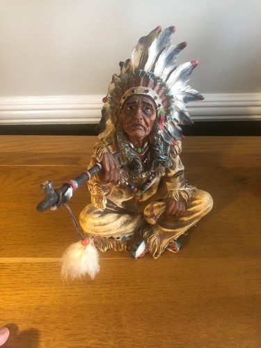 Native american statue - american,