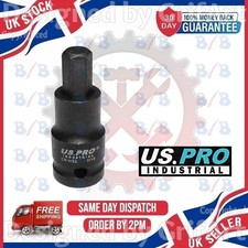 US PRO INDUSTRIAL 1/2" INCH DRIVE H10 10MM IMPACT HEX BIT SOCKET ALLEN KEY TOOL