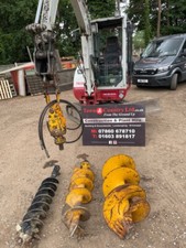 Hydraulic Excavator Auger, Post Hole Borer, Earth Hole Drill, Fencing, Piling,