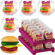 Trolli XXL Burger Gummies Sweets Fruit Layers Flavour Party Pack 50g Big Sweets