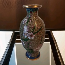 Chinese Cloisonne Enamel Vase