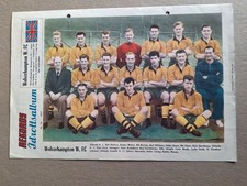 WOLVES MEMORABILIA - VINTAGE SWEDISH REKORD ORIGINAL MAGAZINE POSTER 1957       