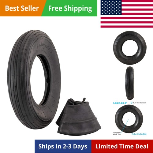 8 ribbed tread - 4.80/4.00-8",
