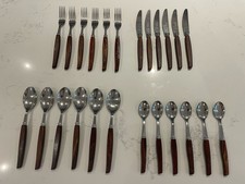 24 X Vintage Teak Wooden