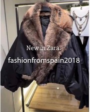 ZARA NEW WOMAN FAUX FUR COLLAR