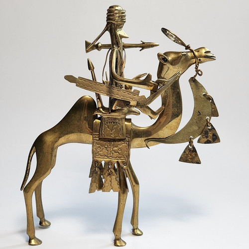 Vintage solid brass sculpture - vintage,