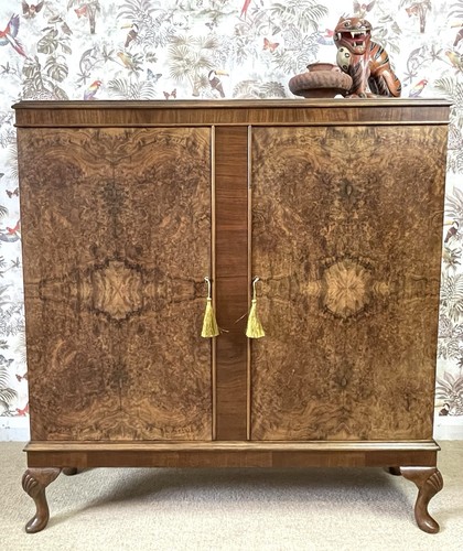 Vintage art deco burr walnut - burr,