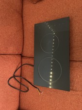 Cooke & Lewis CLCER30A 29cm Ceramic 2-Ring Hob with Black Touch Controls